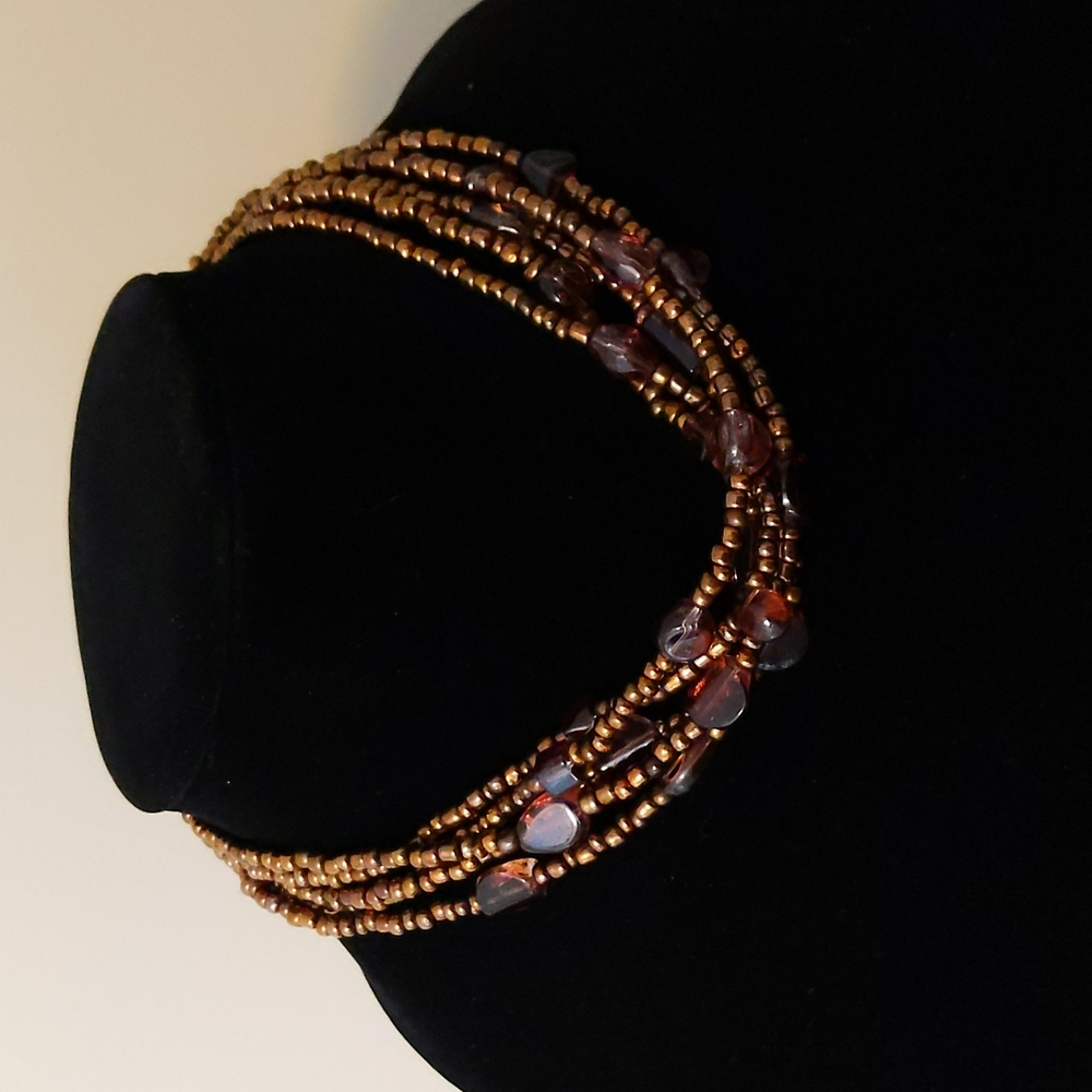 16" multi-strand beaded necklace